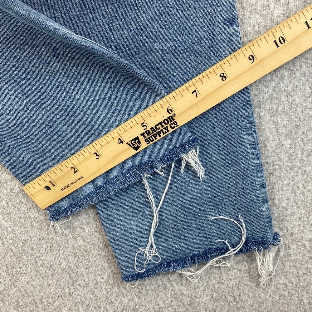 Agolde Nico slim straight jeans size 27 high rise button fly organic crop - Picture 6 of 12